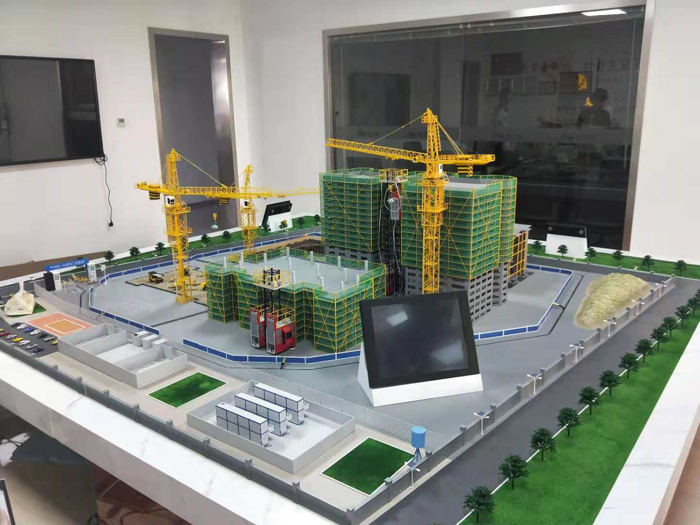 喀什建筑施工场景模型
